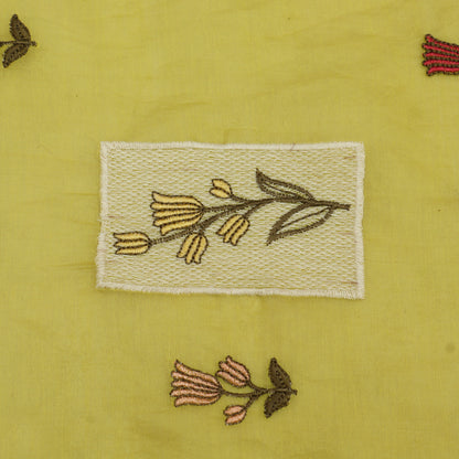 Chanderi Embroidery Fabric