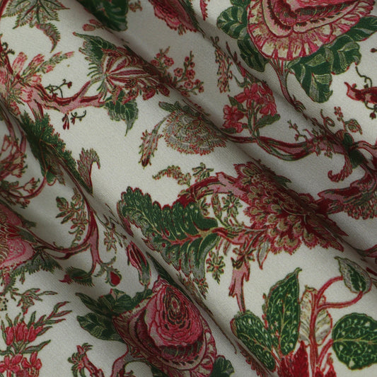 Multi Color Crepe Print Fabric