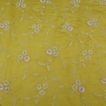 Chanderi Embroidery Fabric