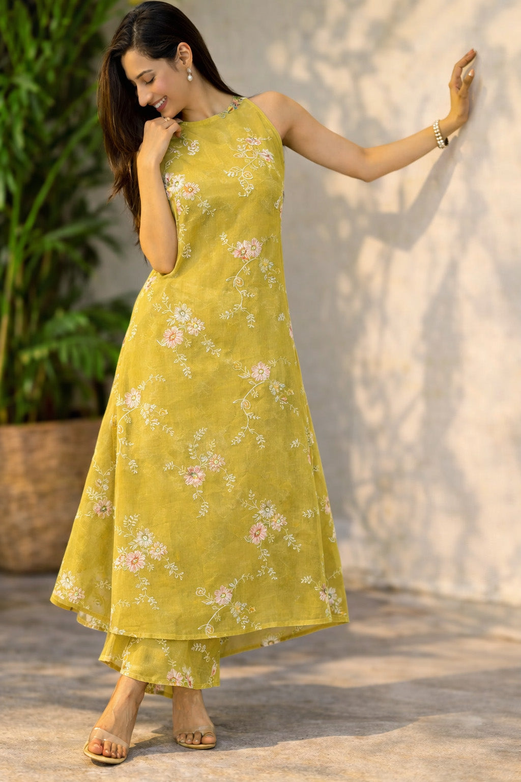 Chanderi Embroidery Fabric