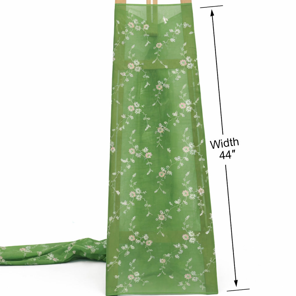 Chanderi Embroidery Fabric