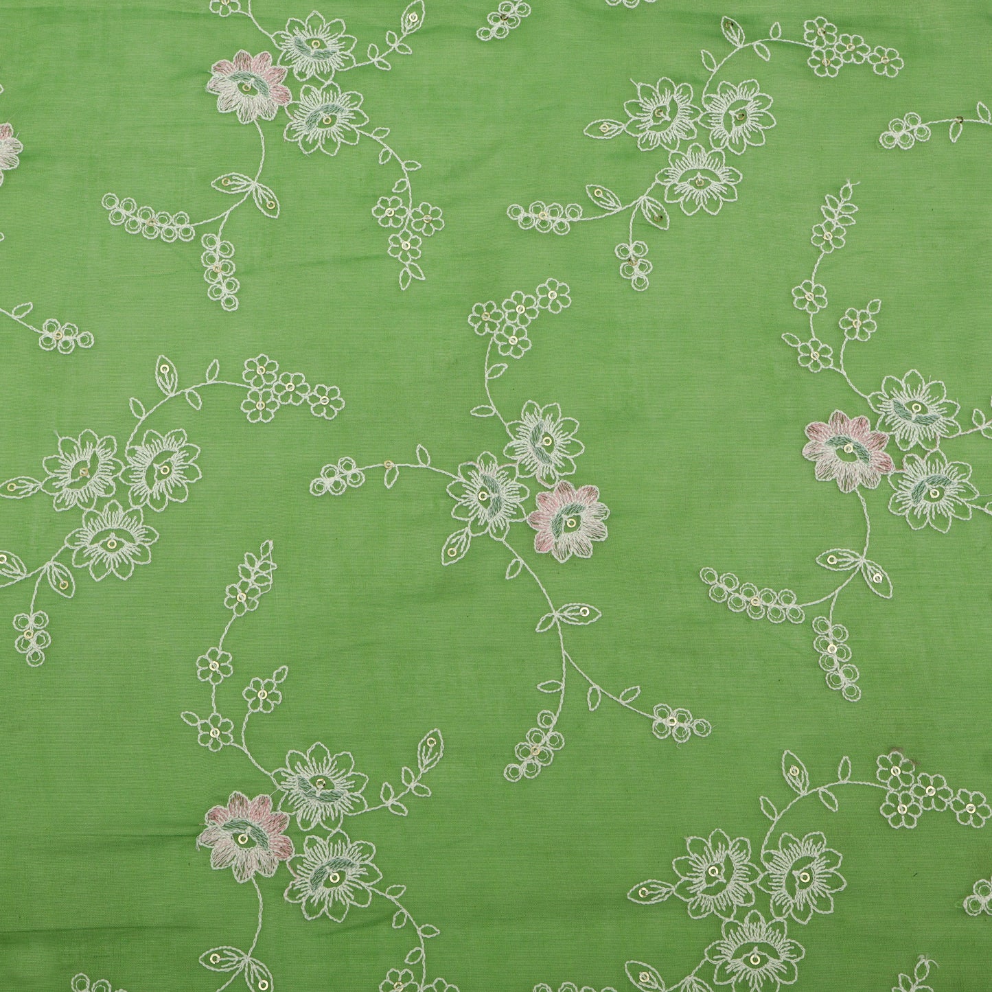 Chanderi Embroidery Fabric