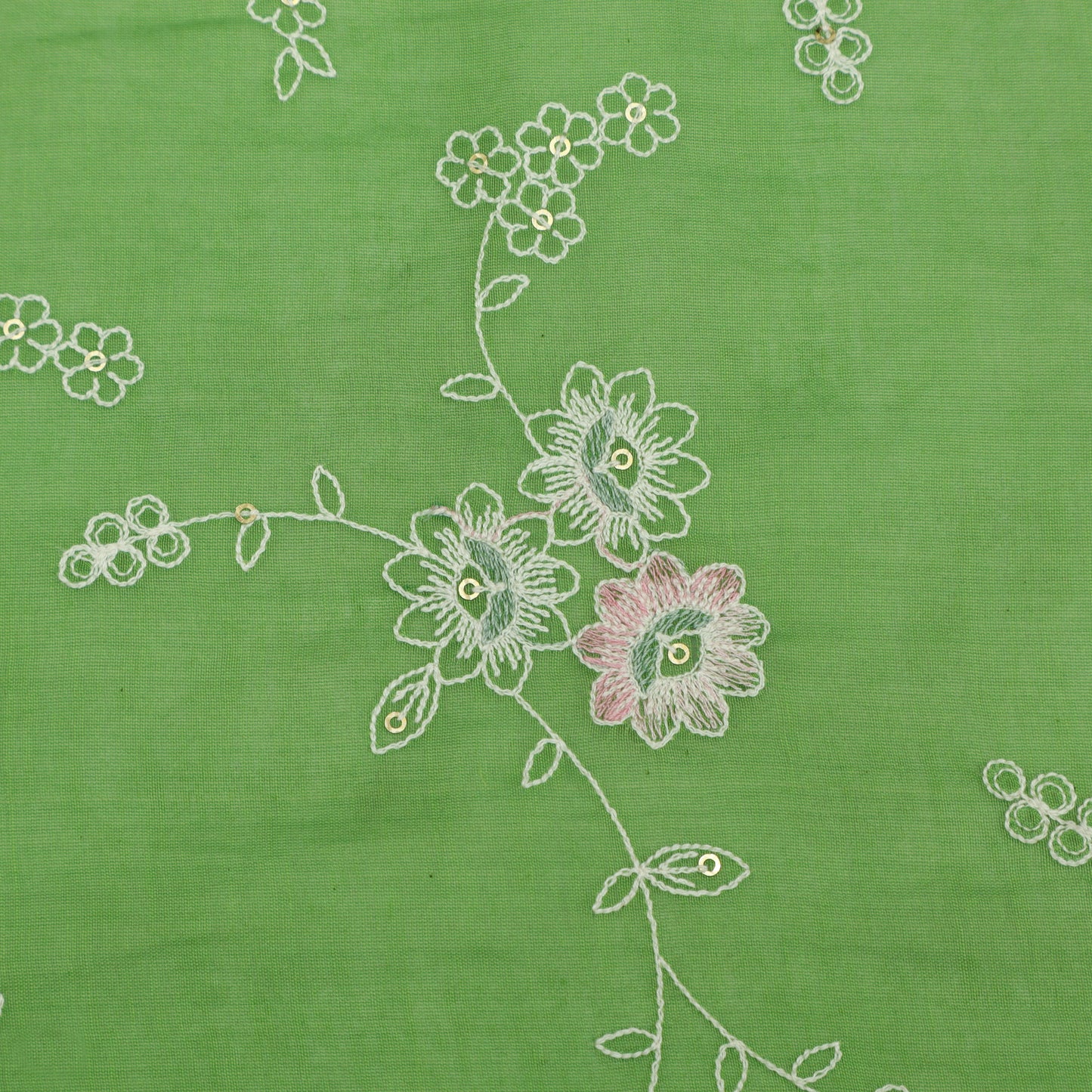 Chanderi Embroidery Fabric