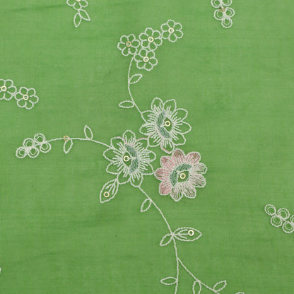Chanderi Embroidery Fabric