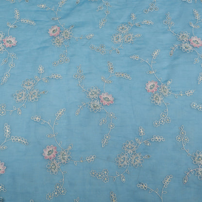 Chanderi Embroidery Fabric