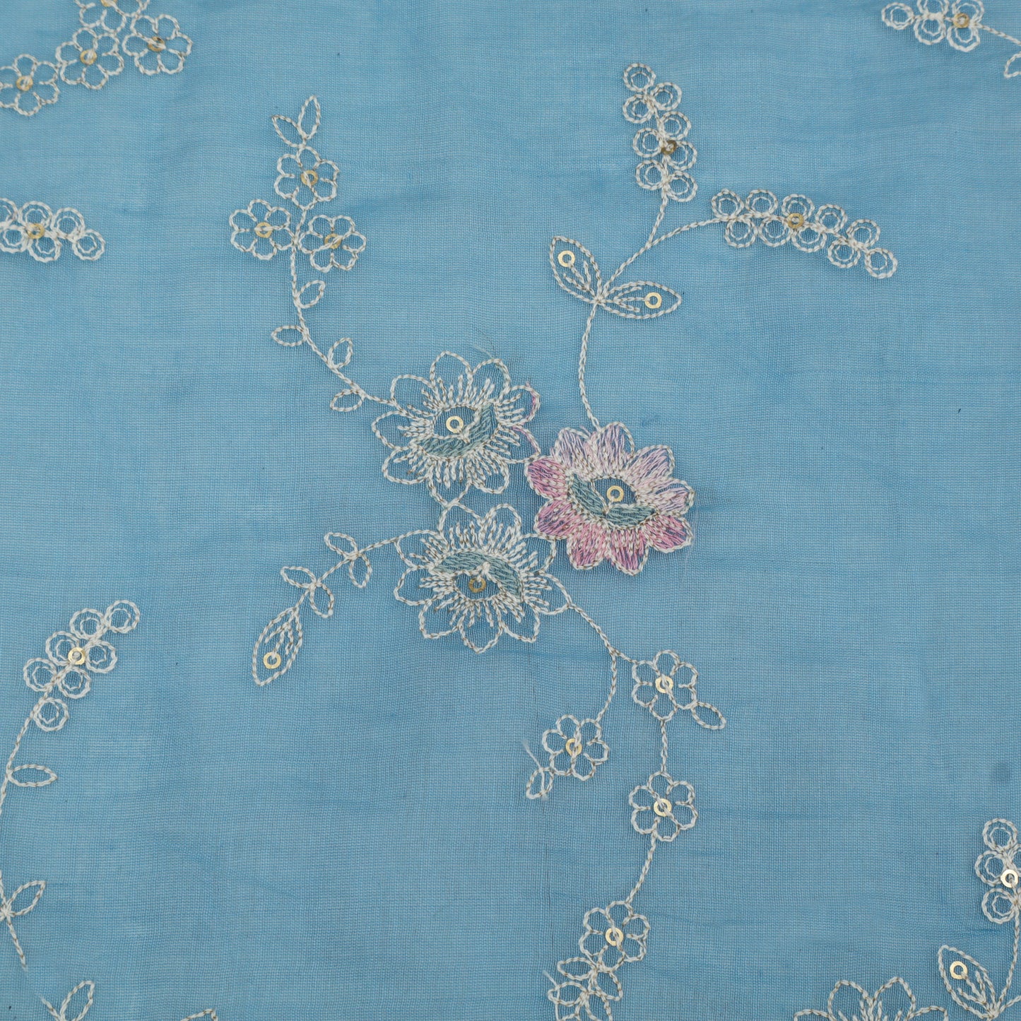 Chanderi Embroidery Fabric