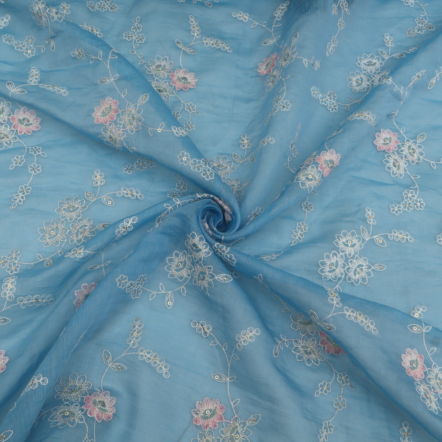 Chanderi Embroidery Fabric