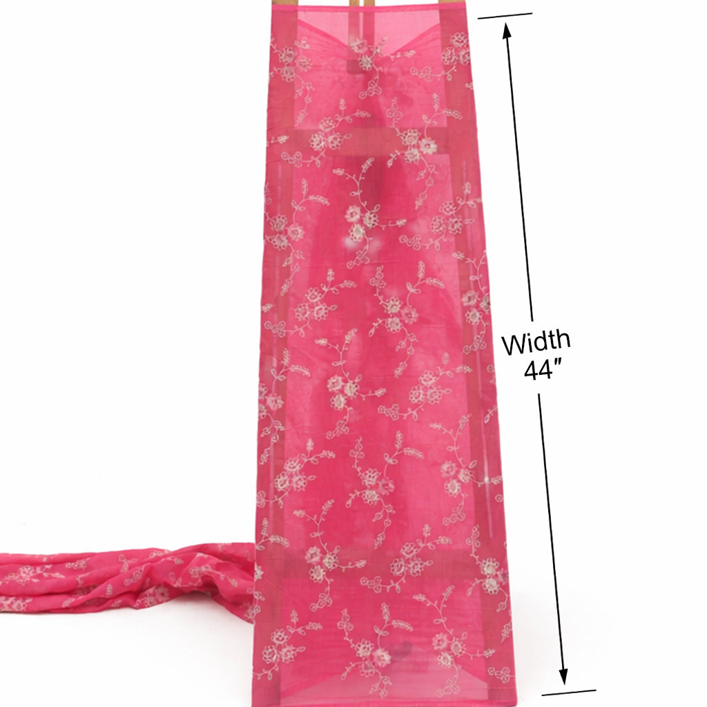 Chanderi Embroidery Fabric