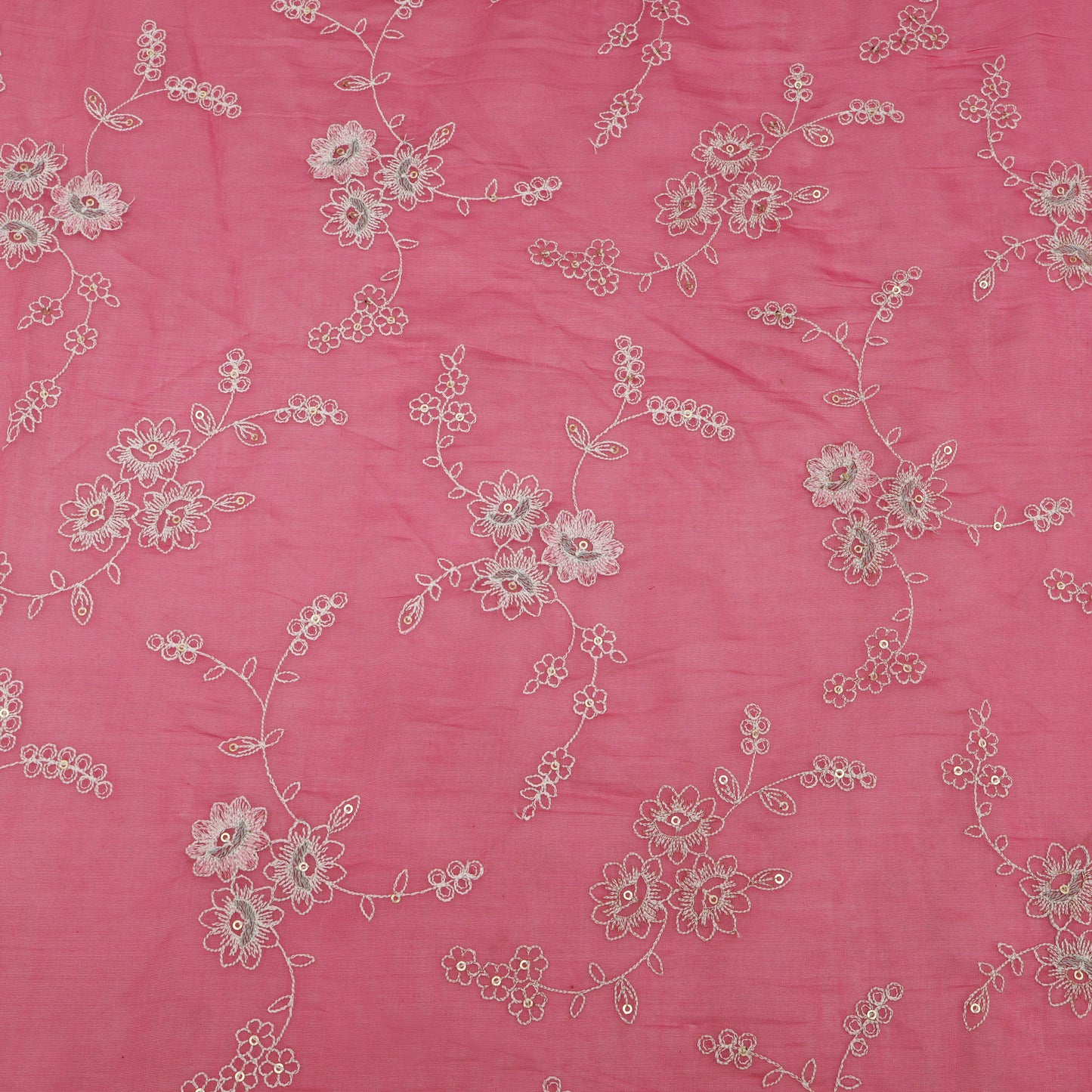 Chanderi Embroidery Fabric