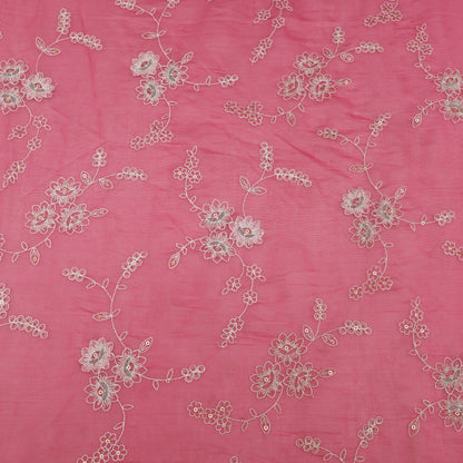 Chanderi Embroidery Fabric