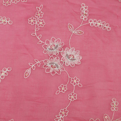 Chanderi Embroidery Fabric