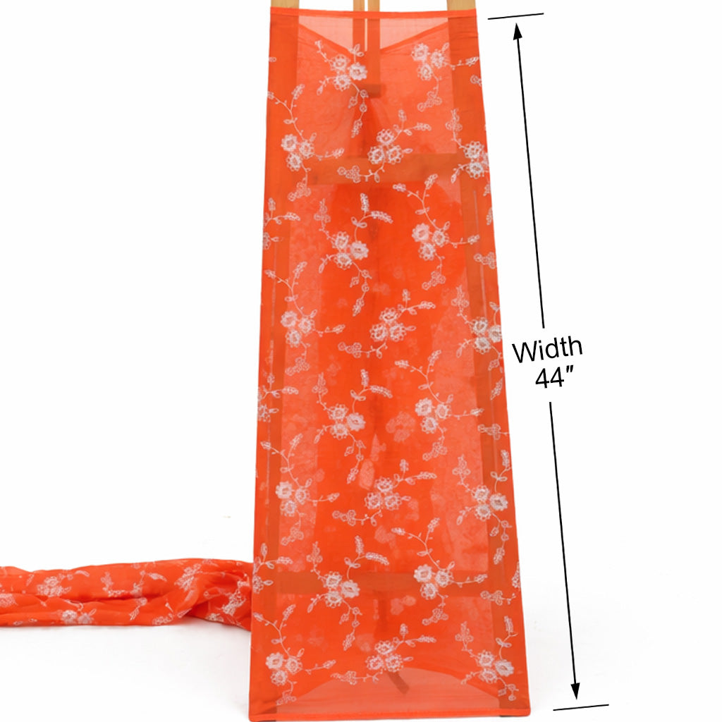 Chanderi Embroidery Fabric