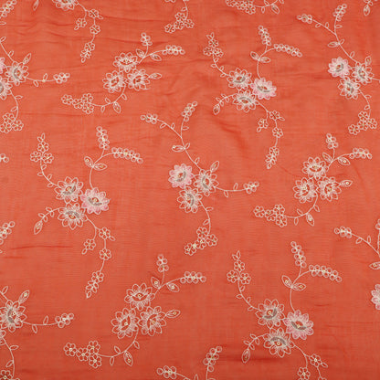 Chanderi Embroidery Fabric