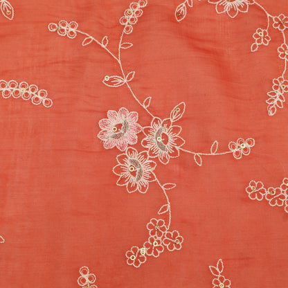 Chanderi Embroidery Fabric