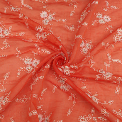 Chanderi Embroidery Fabric