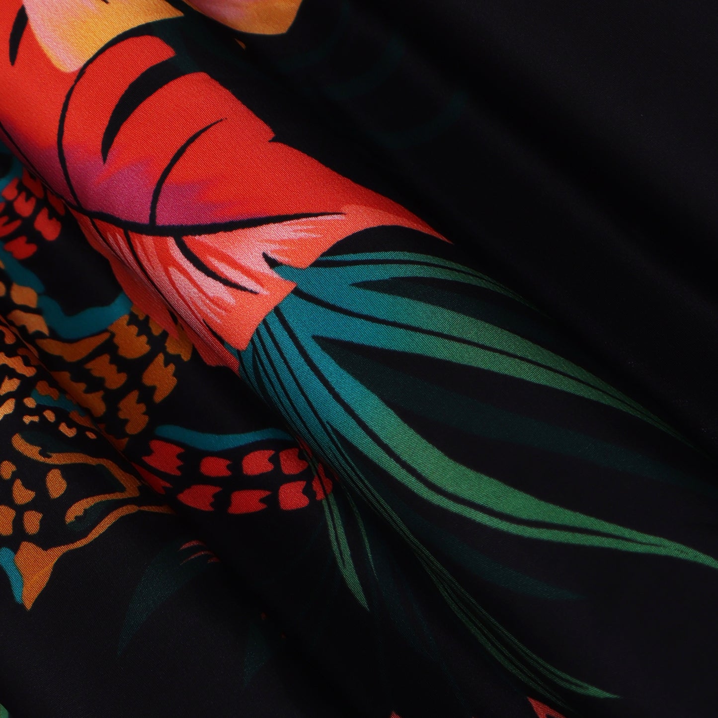 Multi Color Crepe Print Fabric