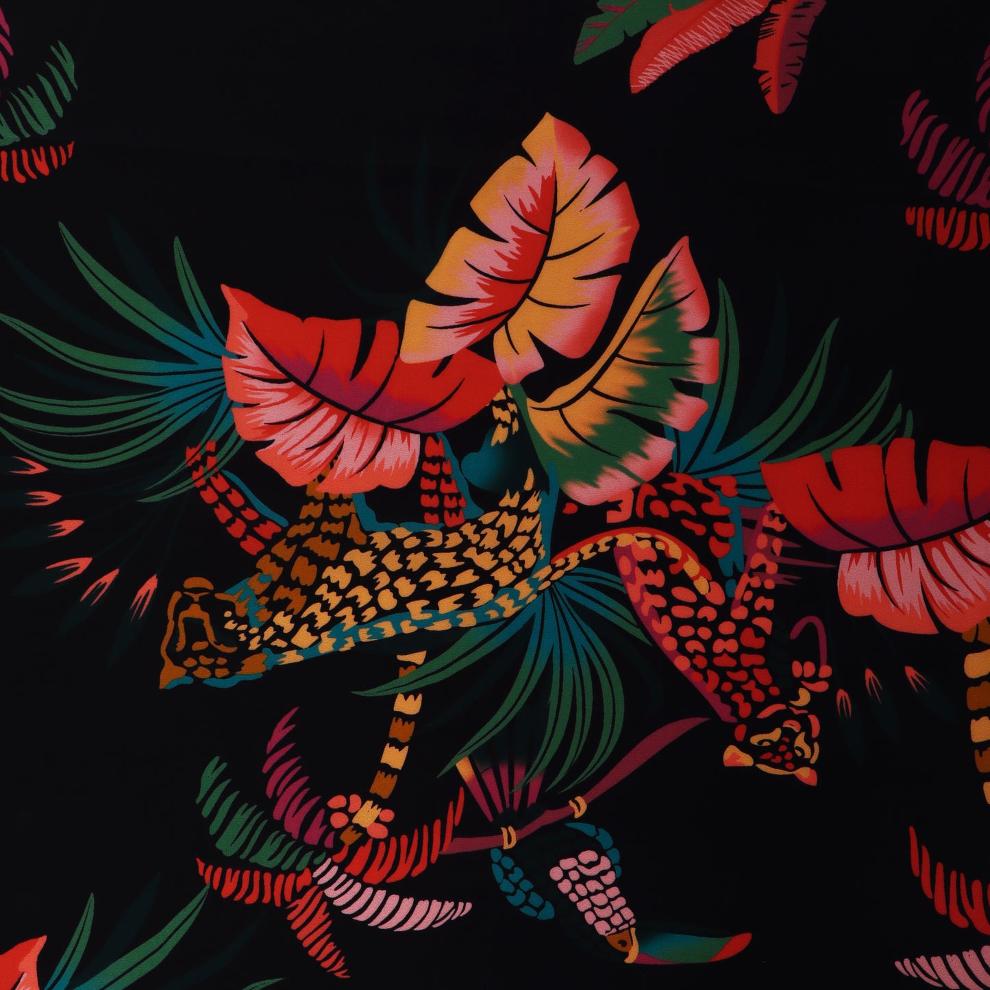 Multi Color Crepe Print Fabric