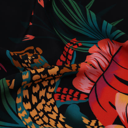 Multi Color Crepe Print Fabric