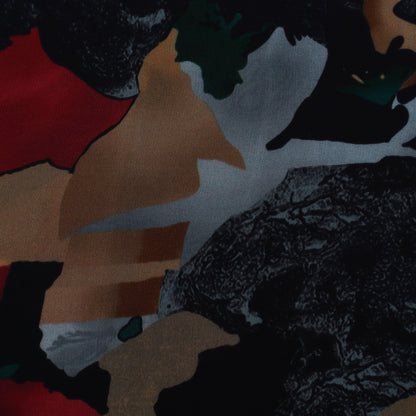 Multi Color Crepe Print Fabric