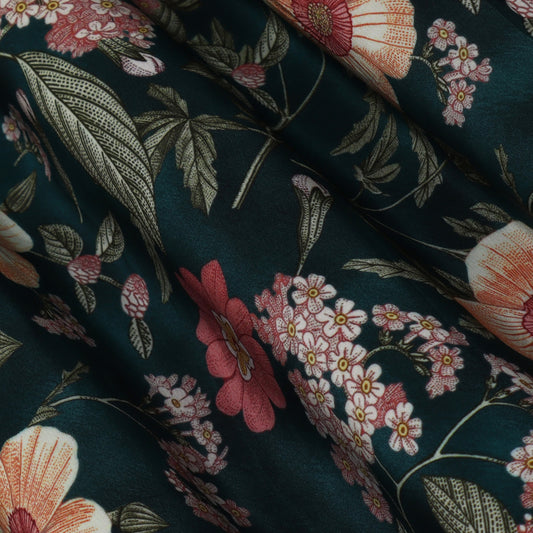 Multi Color Crepe Print Fabric