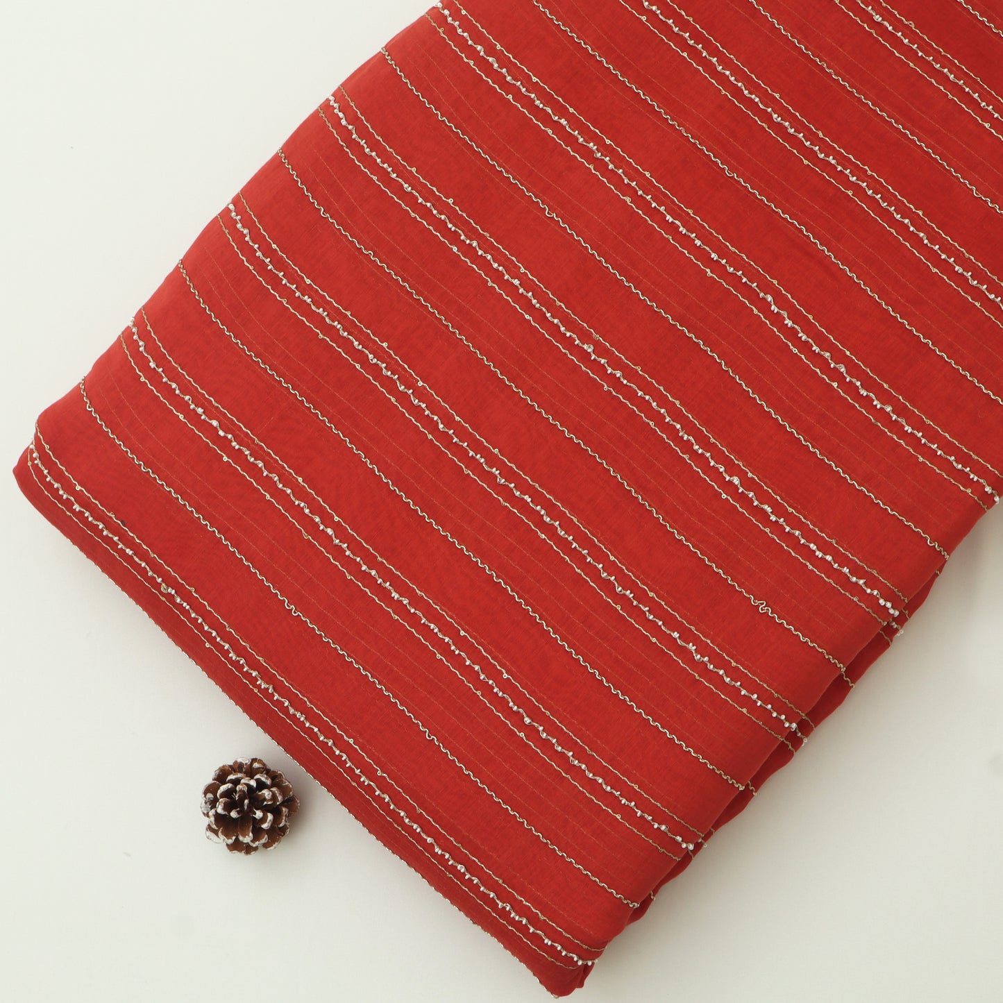 Chanderi Stripe Fabric