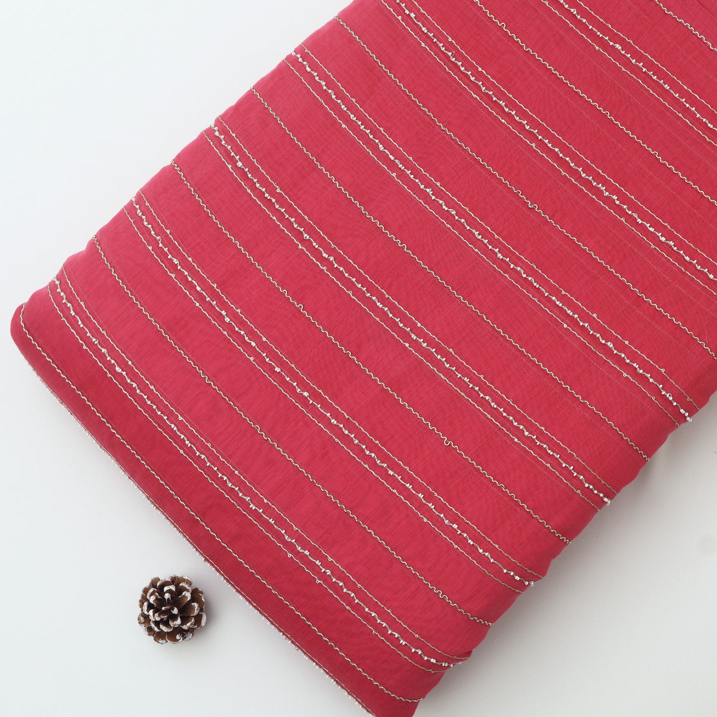 Chanderi Stripe Fabric