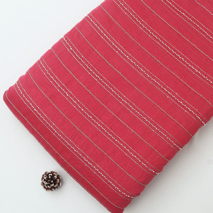Chanderi Stripe Fabric