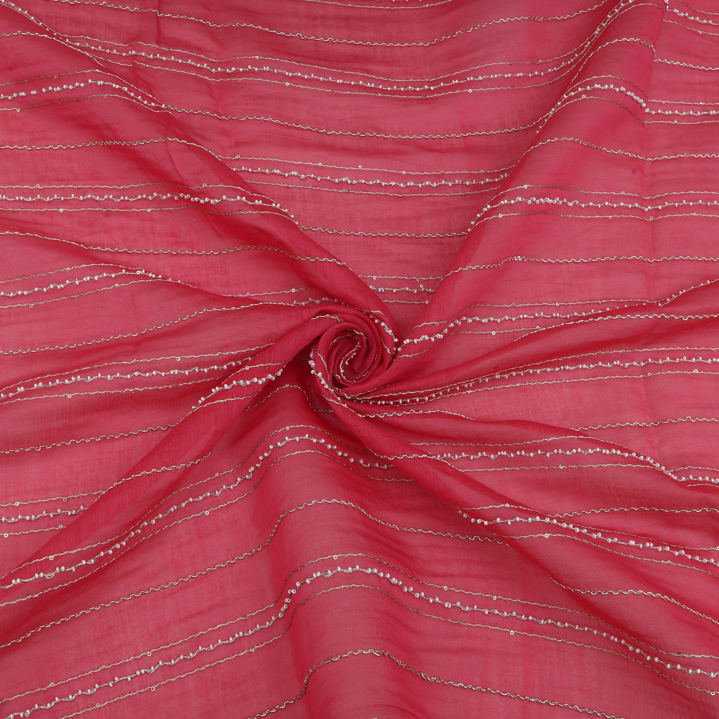 Chanderi Stripe Fabric