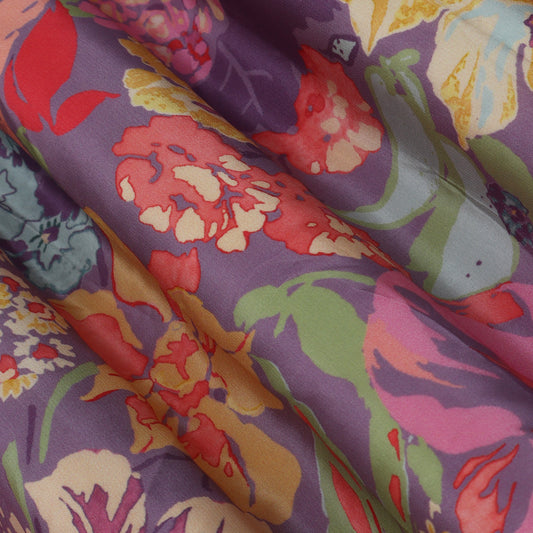 Multi Color Crepe Print Fabric