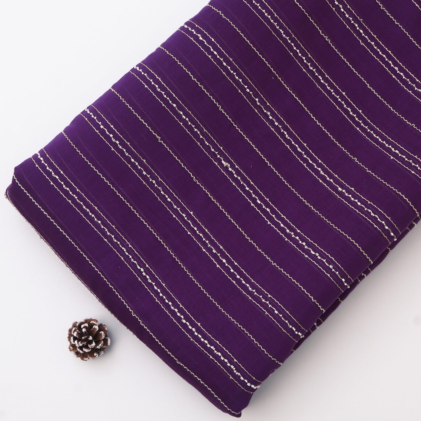 Chanderi Stripe Fabric