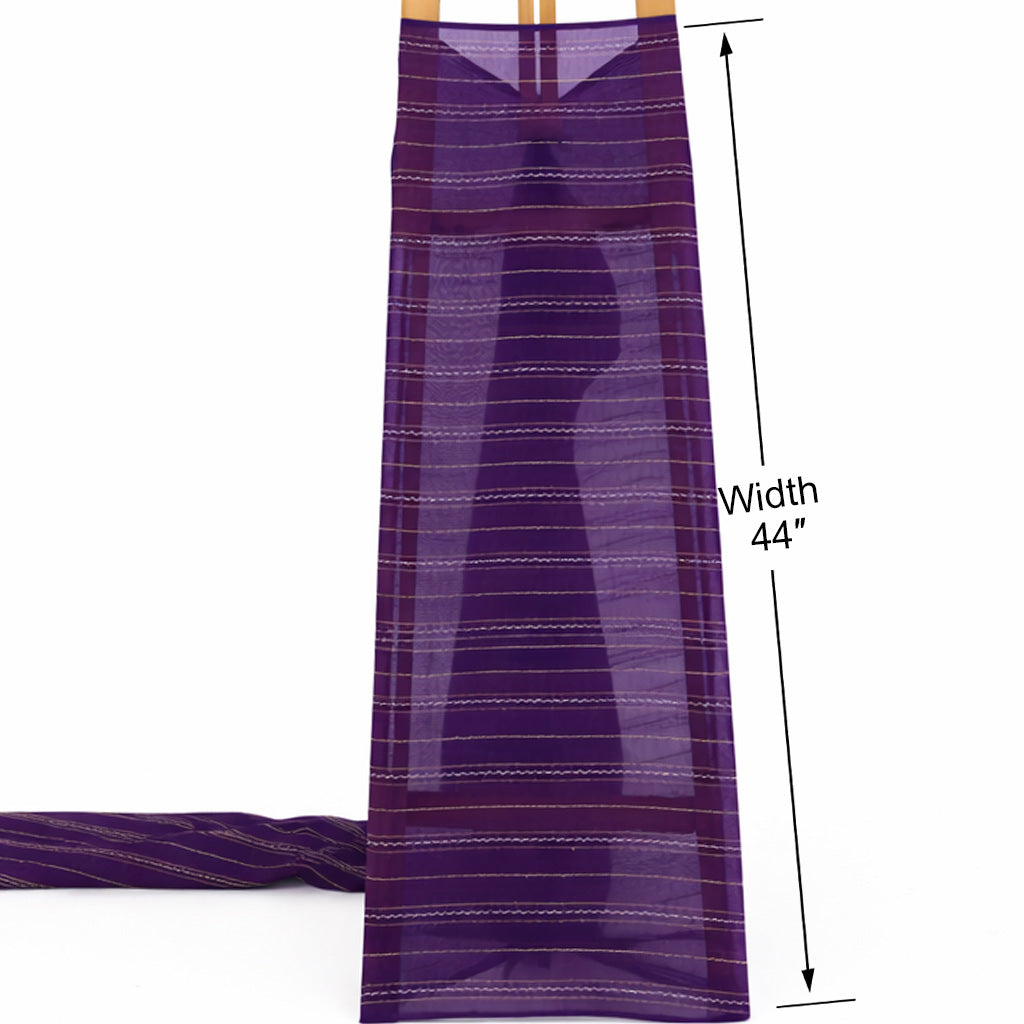 Chanderi Stripe Fabric