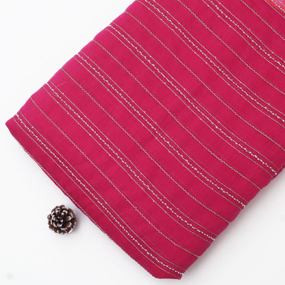 Chanderi Stripe Fabric