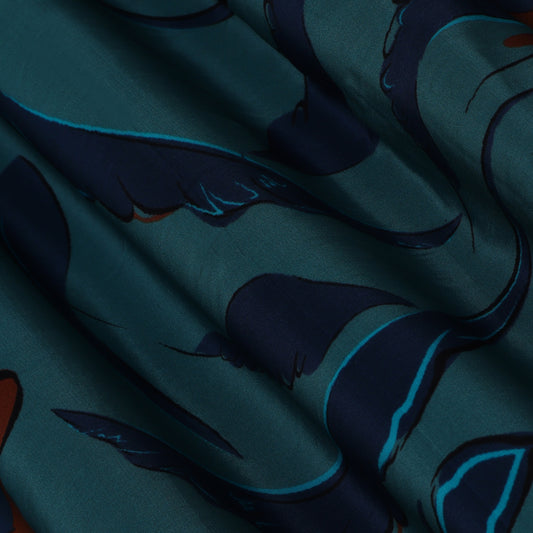 Multi Color Crepe Print Fabric