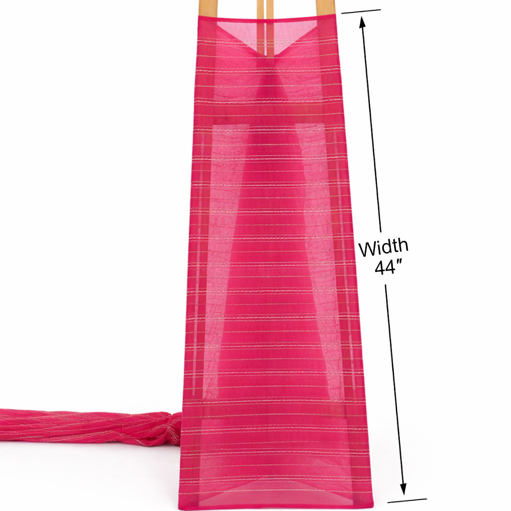 Chanderi Stripe Fabric