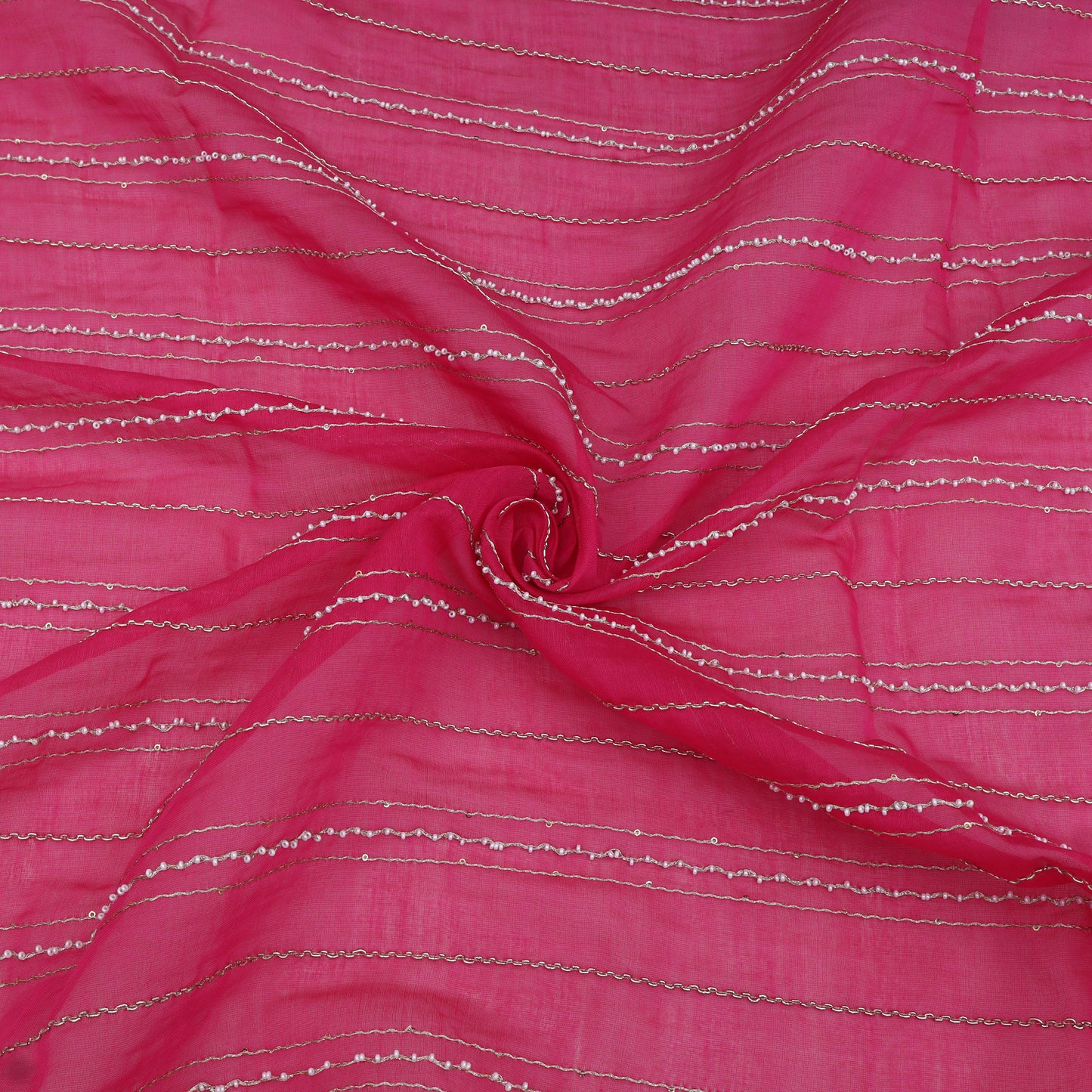 Chanderi Stripe Fabric