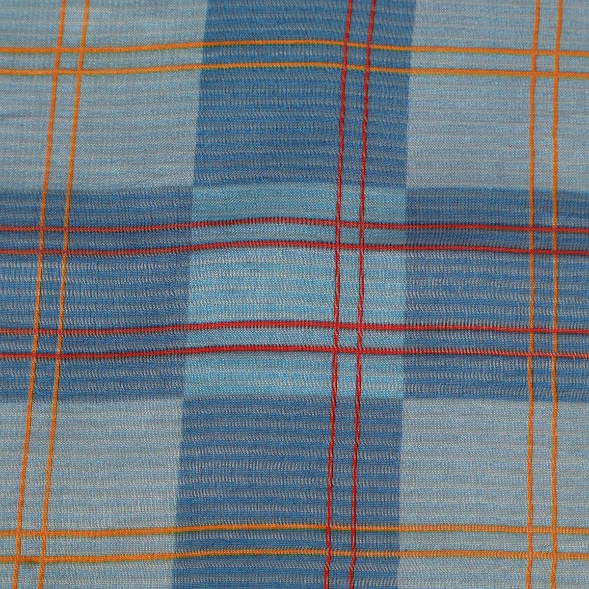 Katan Dupion Tissue Check Print Fabric