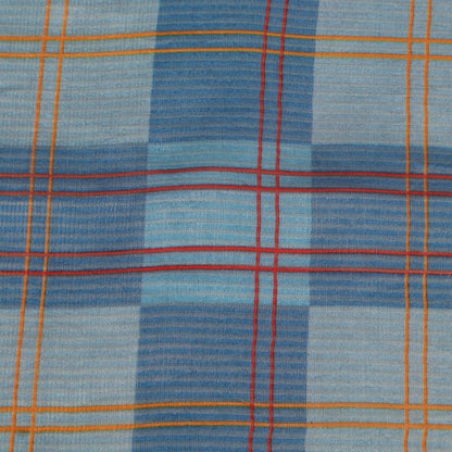 Katan Dupion Tissue Check Print Fabric