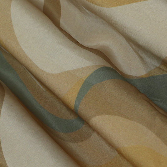 Multi Color Crepe Print Fabric