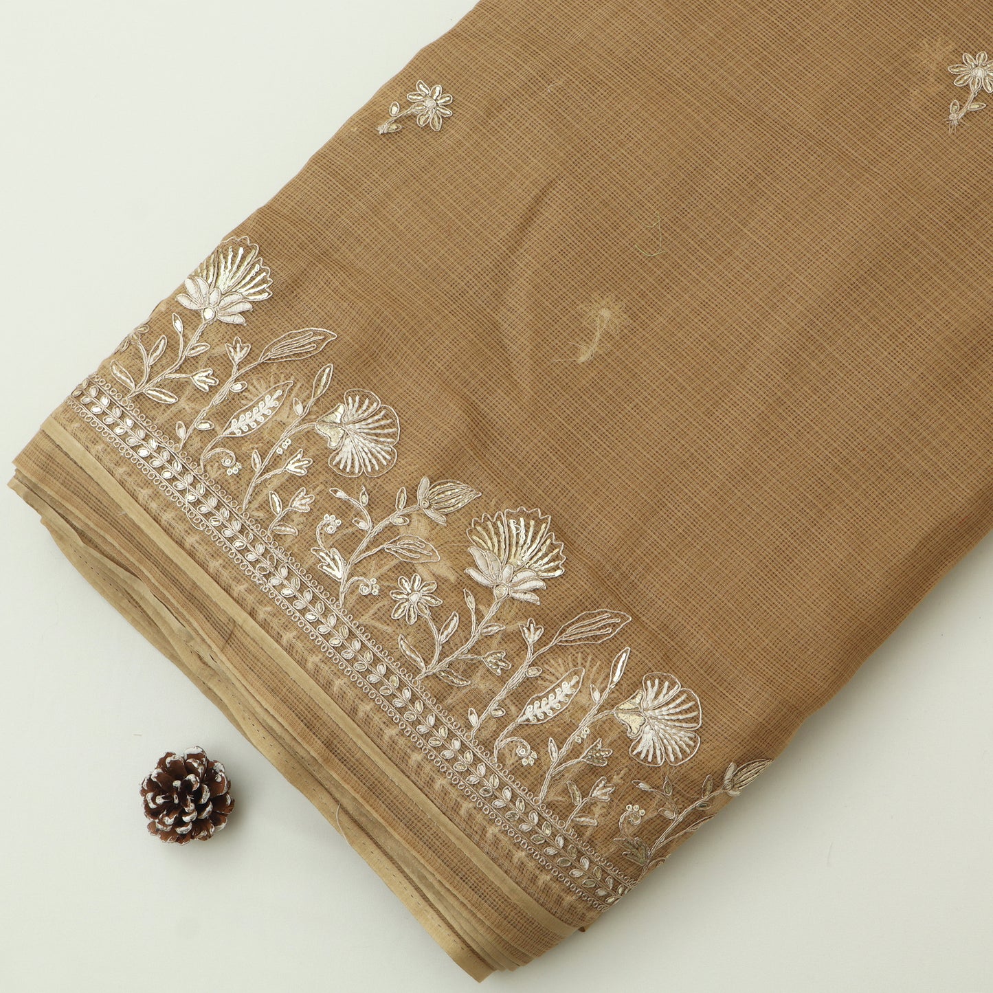 Kota Chanderi Embroidery Fabric
