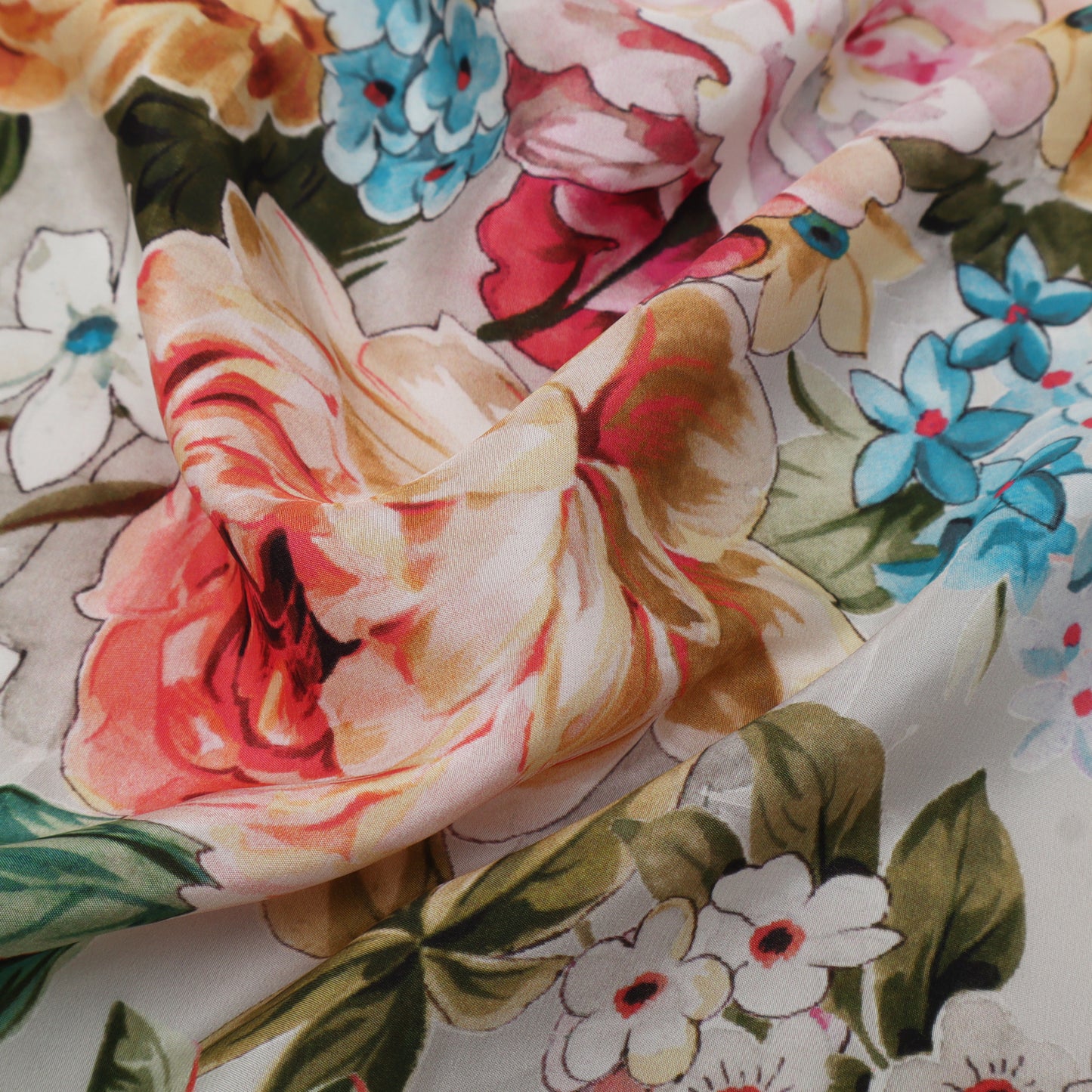 Multi Color Crepe Print Fabric