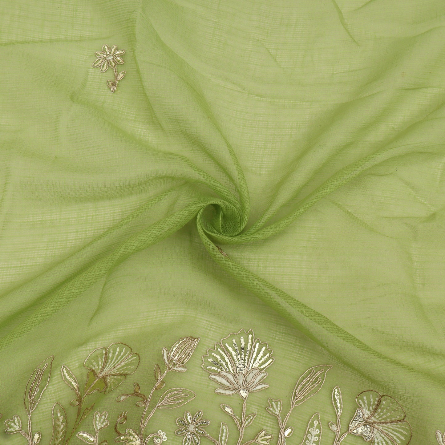 Kota Chanderi Embroidery Fabric