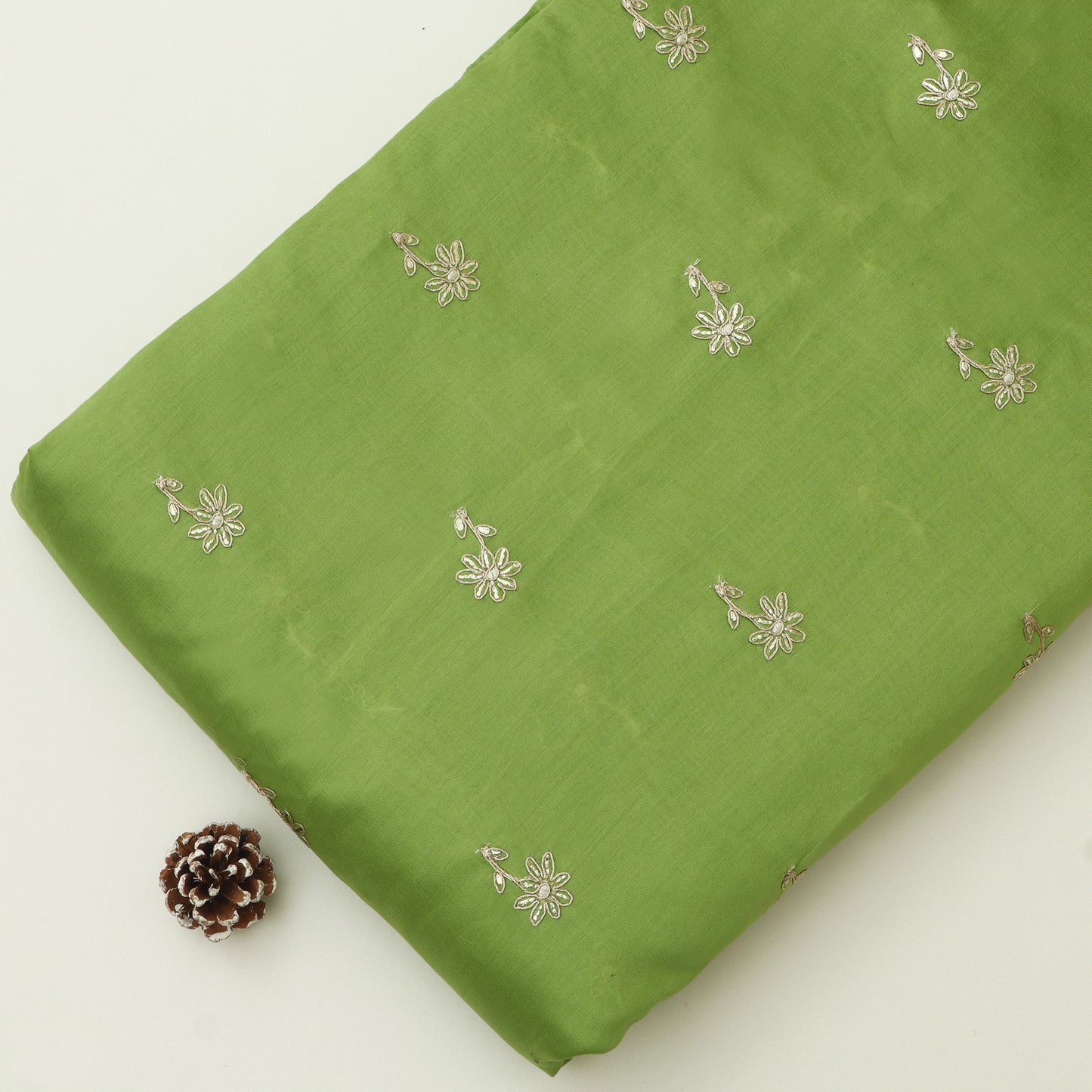 Kota Chanderi Embroidery Fabric