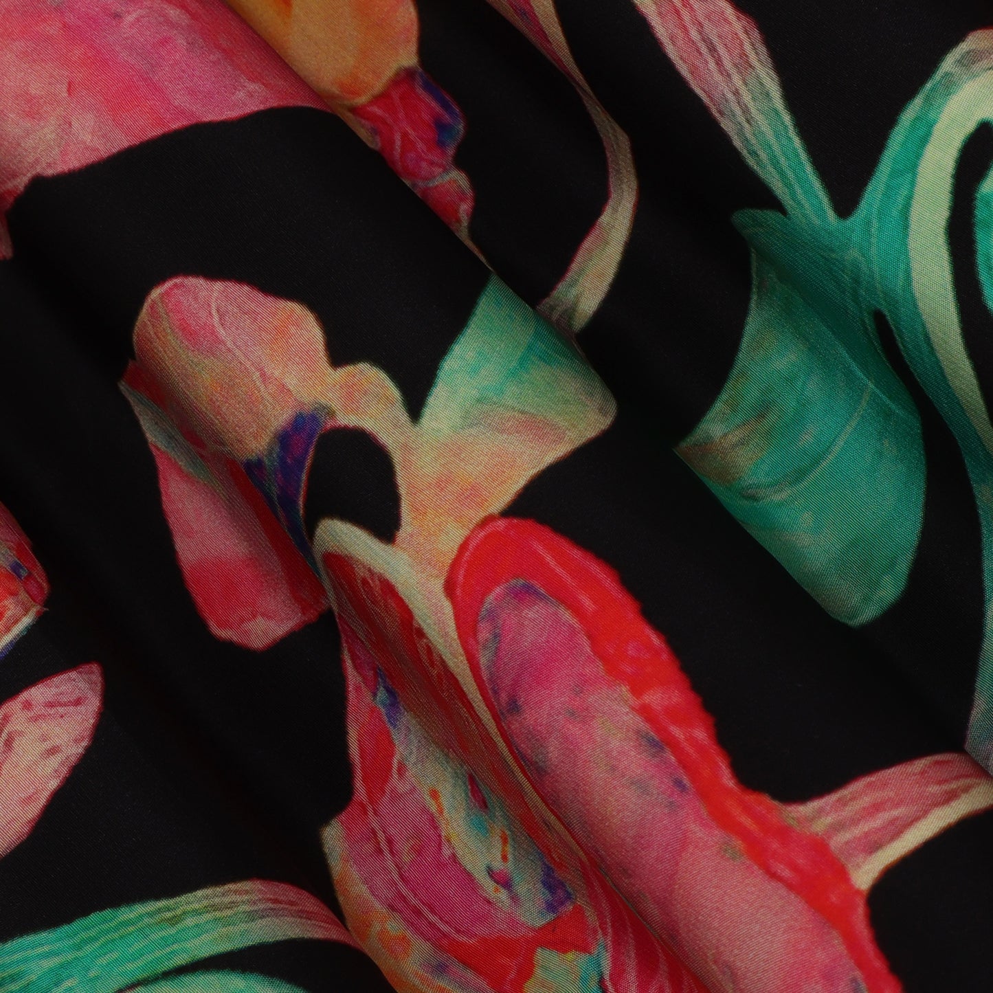 Multi Color Crepe Print Fabric