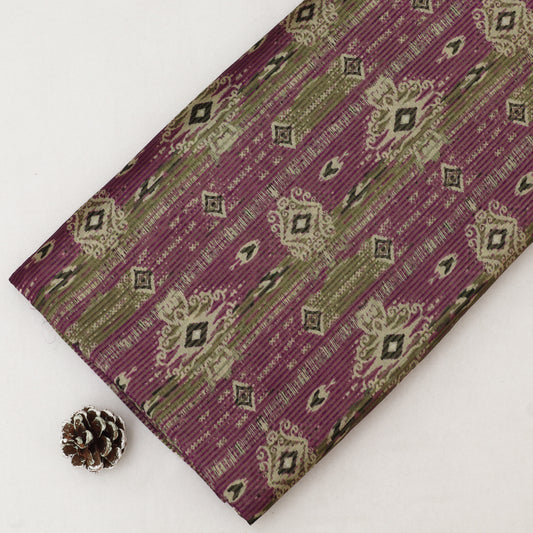 Katan Dupion Tissue Print Fabric