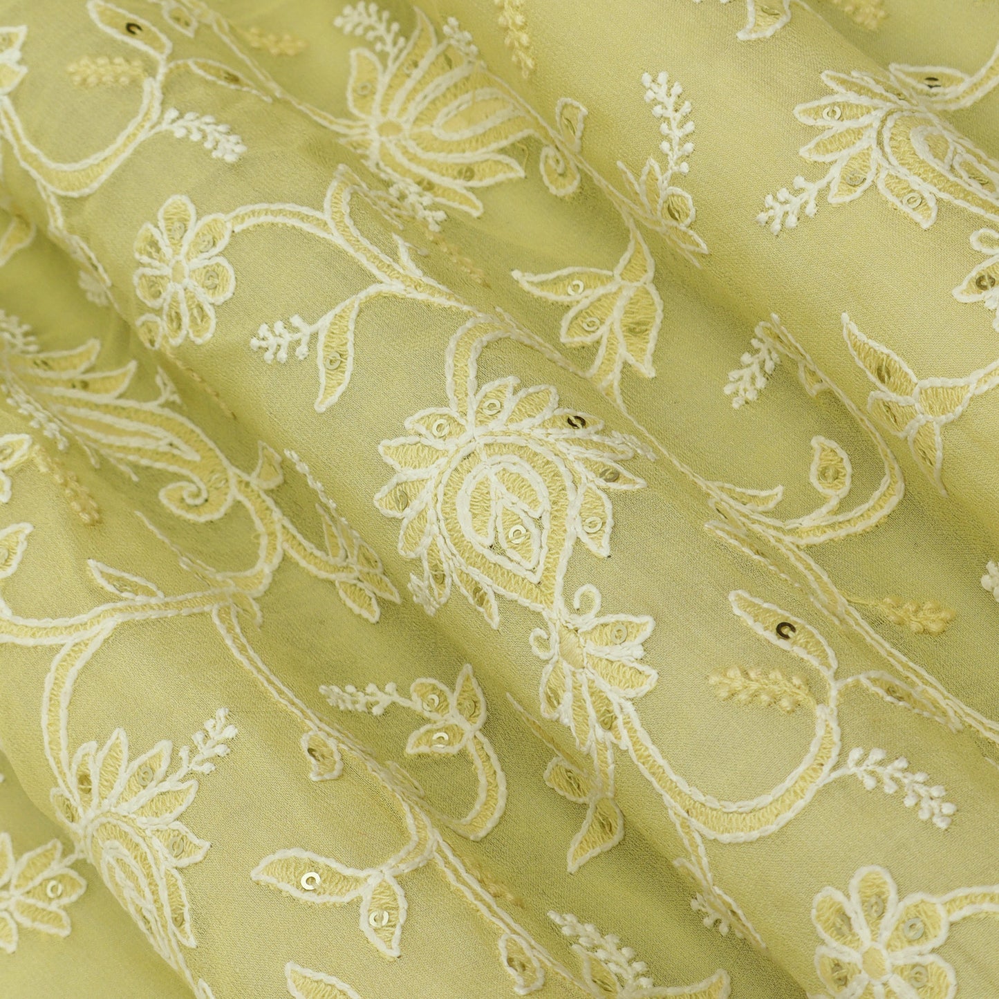 Georgette Embroidery Fabric