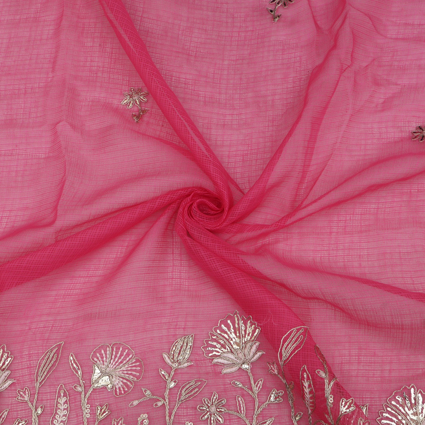 Kota Chanderi Embroidery Fabric