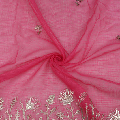 Kota Chanderi Embroidery Fabric