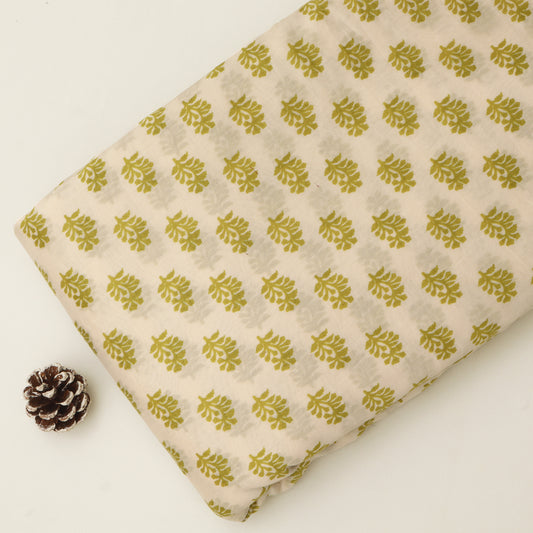 Chanderi Silk Print Fabric