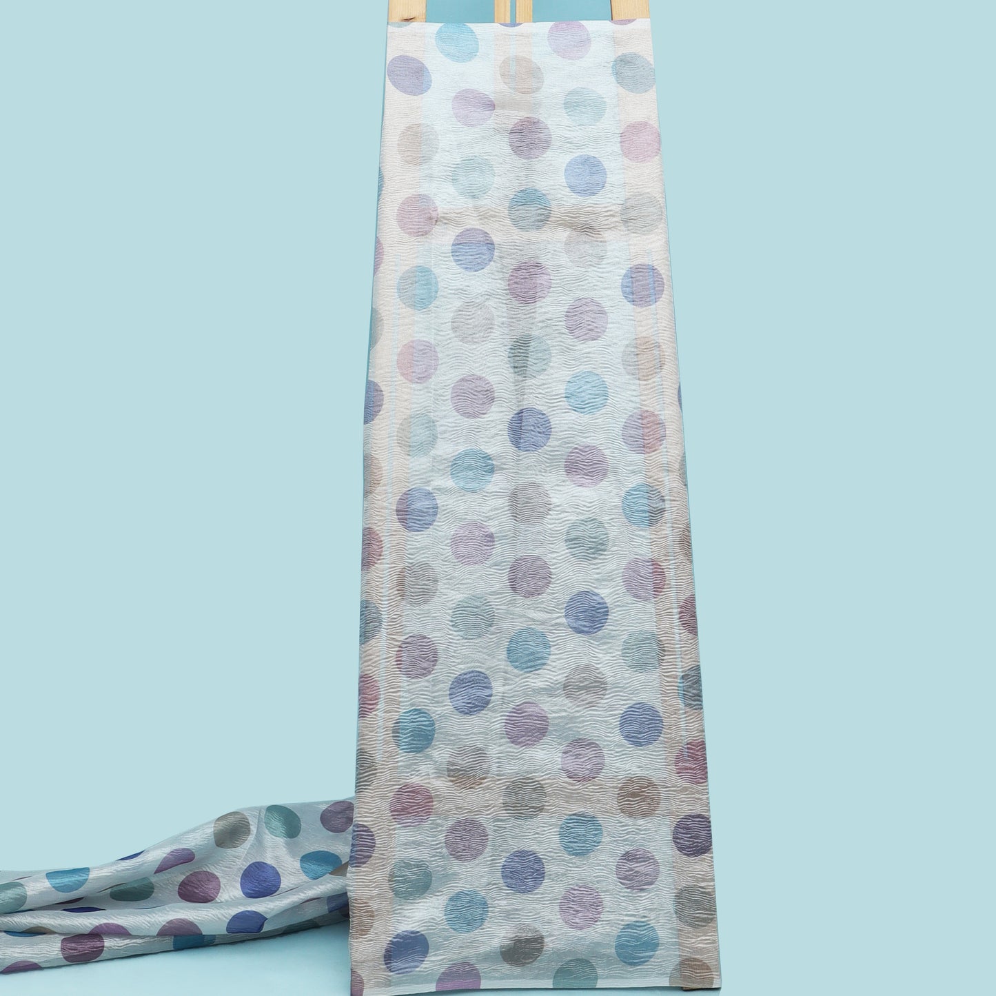 Crush Tissue Polka Dot Print Fabric