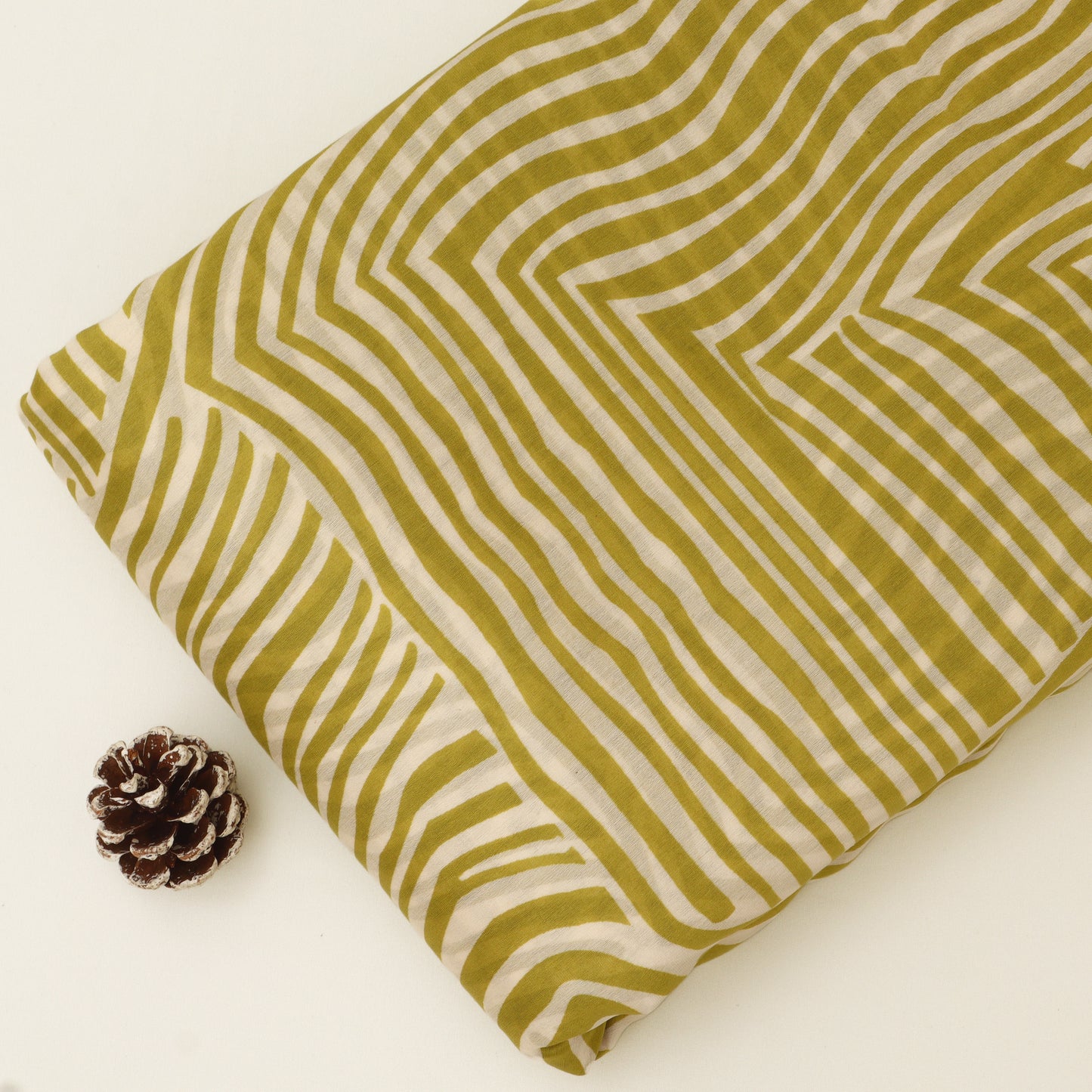 Chanderi Silk Print Fabric